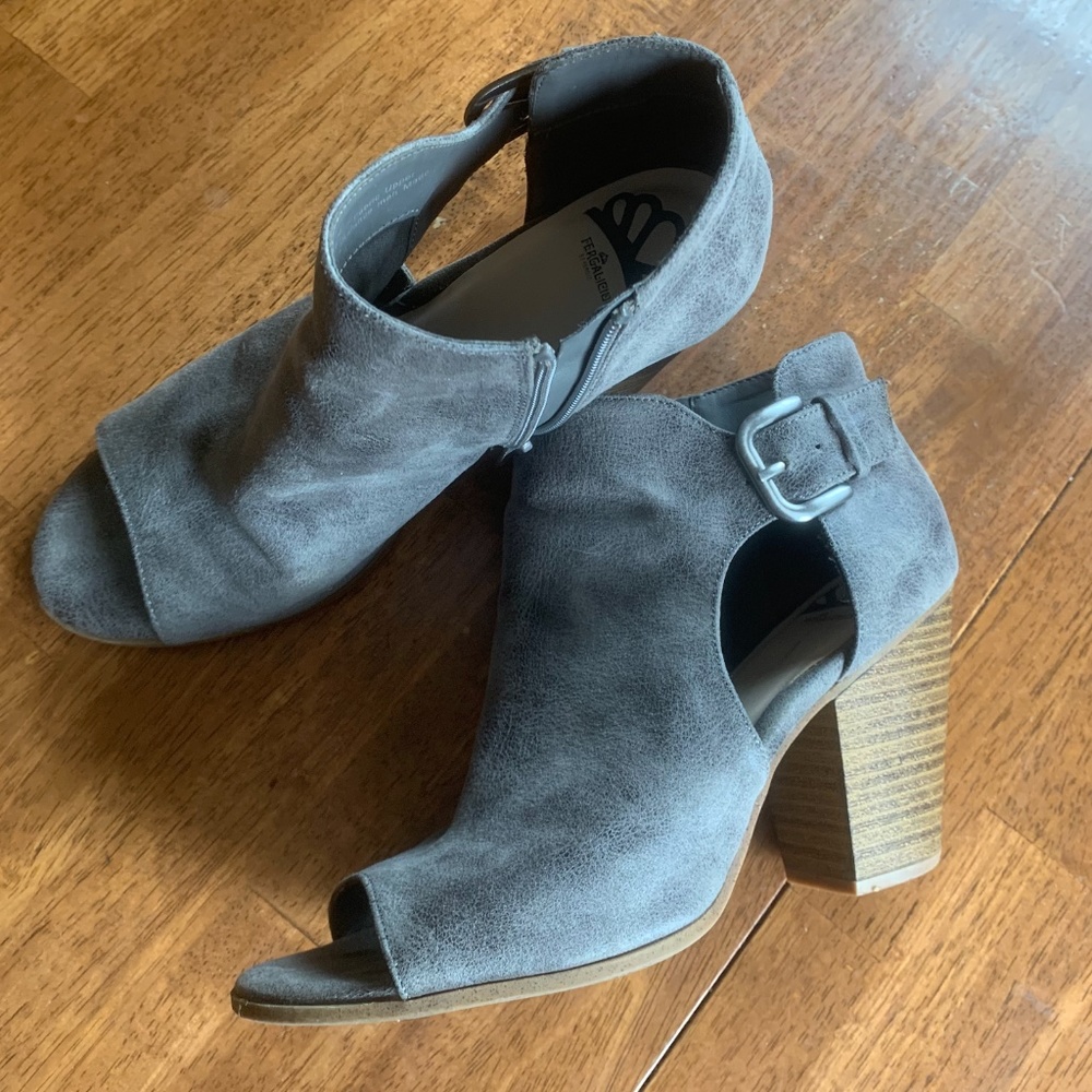 Grey Suede Heels